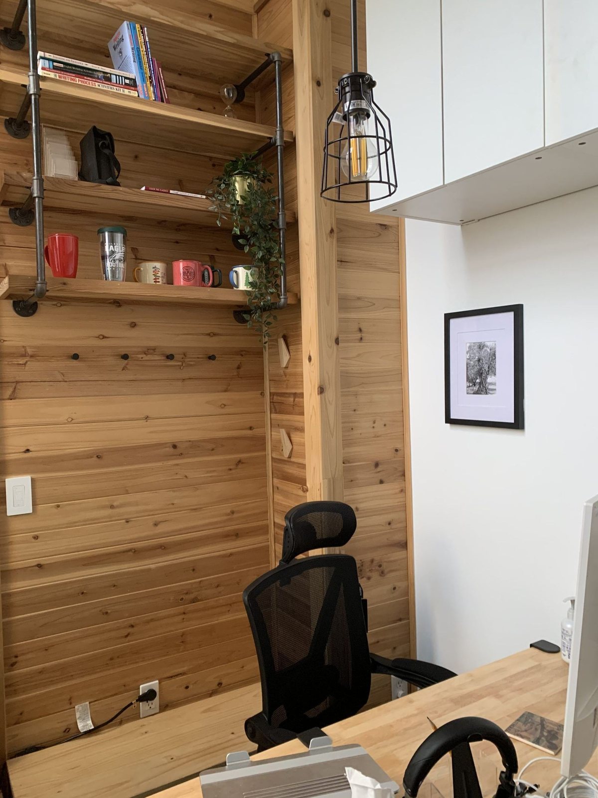 Custom built-in shelving and interior carpentry