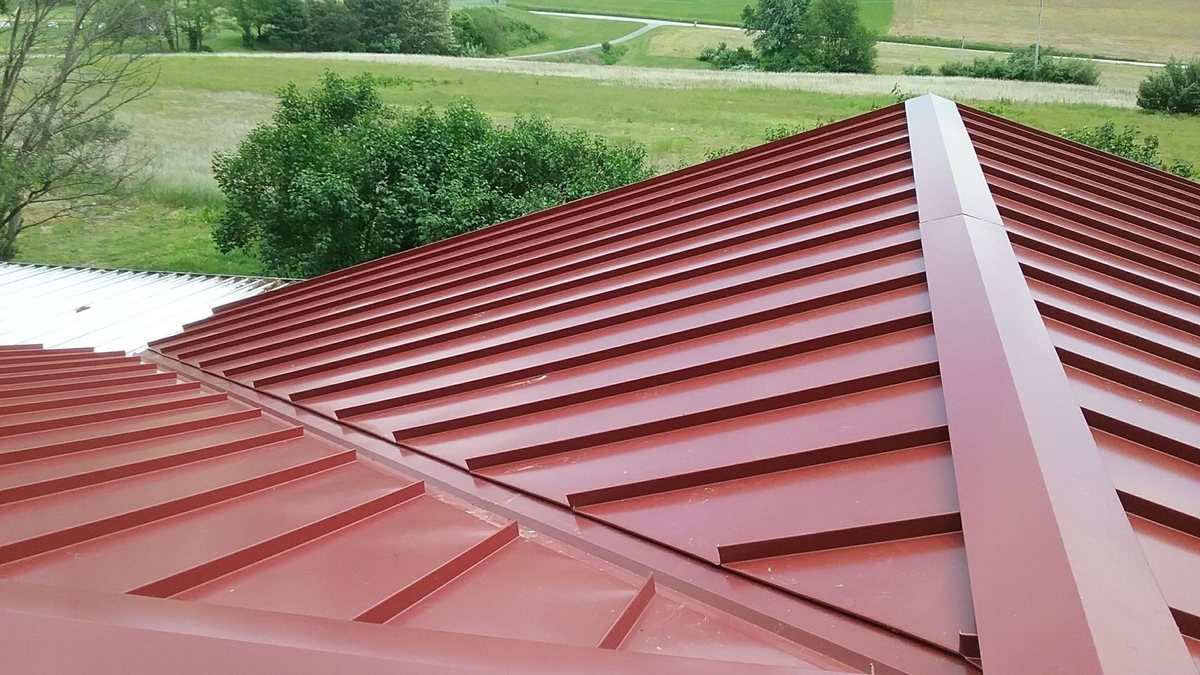 New standing seam metal roof